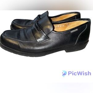 - Mephisto Black Leather Slip On Loafers Men’s Size 11